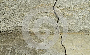 Crack in Concrete Foundation & Floor