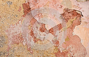 Crack in the concrete wall. Abstract background for design