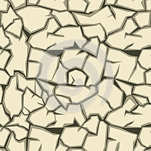 Crack ground seamless pattern