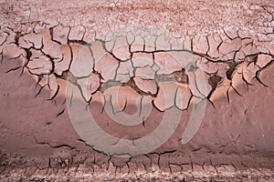 Ground crack texture background