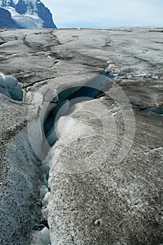 crack on icefield photo