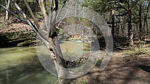 Crack in the Rock trail, Van Buren, Arkansas, fast moving stream