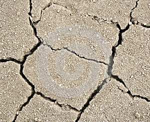 Crack soil texture as ecocatastrophe background