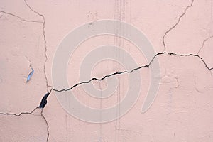 Crack on a wall