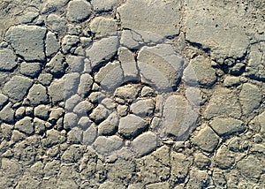cracked asphalt road surface Closeup. broken old way background