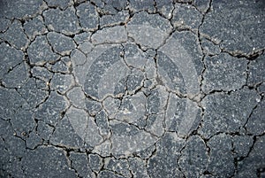 Cracked blacktop
