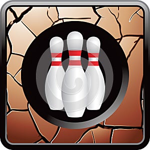 Cracked bowling button