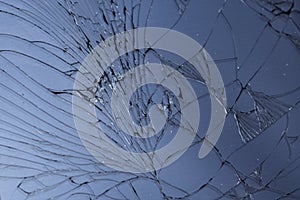 cracked broken mobile screen glass texture background macro