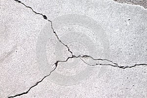 Cracked building foundation