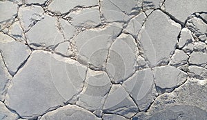 Cracked cement floor photo