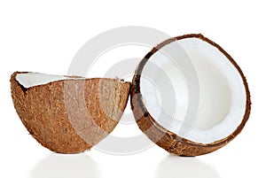 Cracked coconut