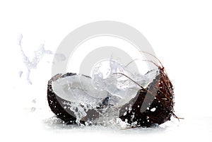 Cracked coconut