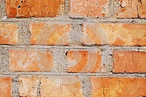 Cracked concrete brick wall background