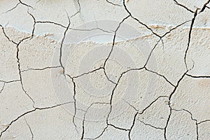 Cracked concrete brick wall background