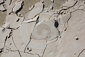 Cracked concrete surface as a background