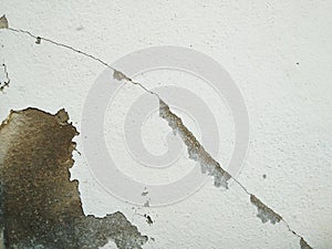 Cracked concrete wall background, fracture wall
