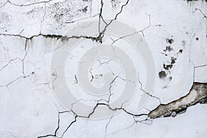 Cracked concrete wall texture background