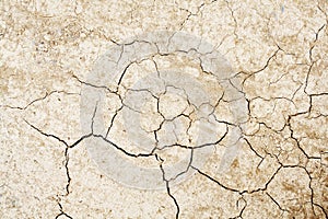 Cracked dried earth