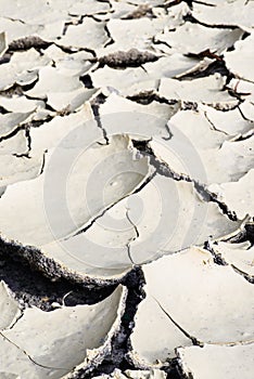 Cracked dry land