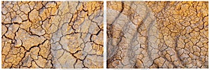 Cracked dry soil erosion hot arid dirt climate change desert drought natural disaster