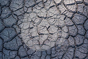 Cracked dryed out earth