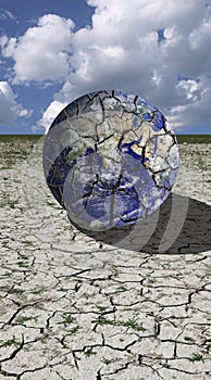 Cracked earth