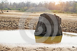 Cracked earth from arid drought weather in dam or river. , surface clay soil rough crack pattern texture background, desert broken