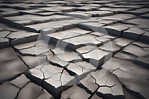 cracked earth background. Generative AI