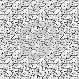 cracked earth, old paint on cracked wall vector grunge pattern broken glass