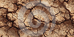 Cracked Earth Texture Brown Dry Soil Background