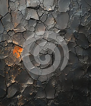 Cracked earth texture representing drought and environmental issues