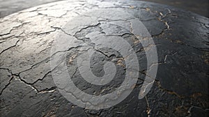 Cracked Earth Texture Weathered Stone Surface Pattern