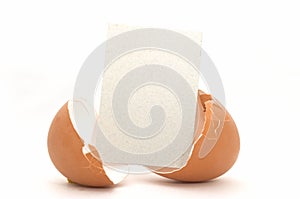 Cracked Egg with Empty Card #3