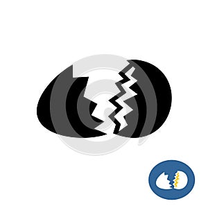 Cracked egg icon