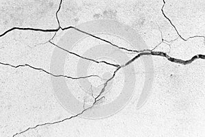 Cracked floor.