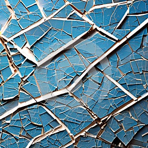 A cracked and fragmented texture with broken glass and shattered pottery5, Generative AI