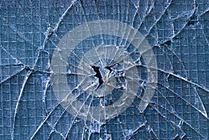 Cracked glass