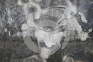 Cracked gray cement facade background