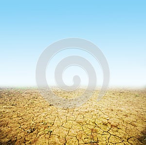 Cracked ground background photo