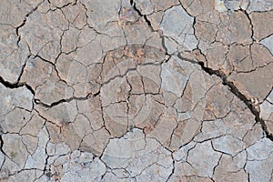 Cracked ground drought