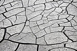 Cracked ground: the effects of drought - concept image