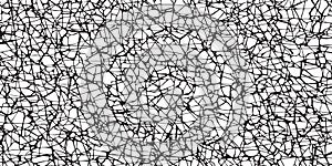 Cracked ground surface texture. Vector illustration.