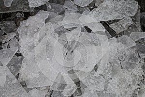 Cracked ice background texture
