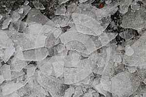 Cracked ice background texture