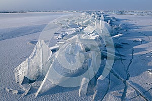 Cracked ice and beautiful hummocks