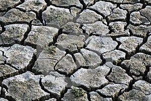 Cracked lands no water. arid soil photograph