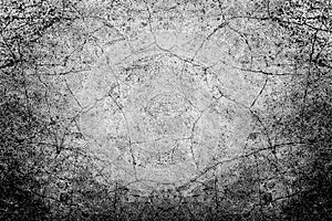 Cracked  old  black and gray grunge   wall  texture  Background