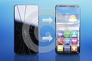 Cracked Phone Screen Repair