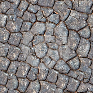 Cracked Pitch Seamless Texture.