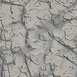 Cracked Plaster Wall. Seamless Tileable Texture.